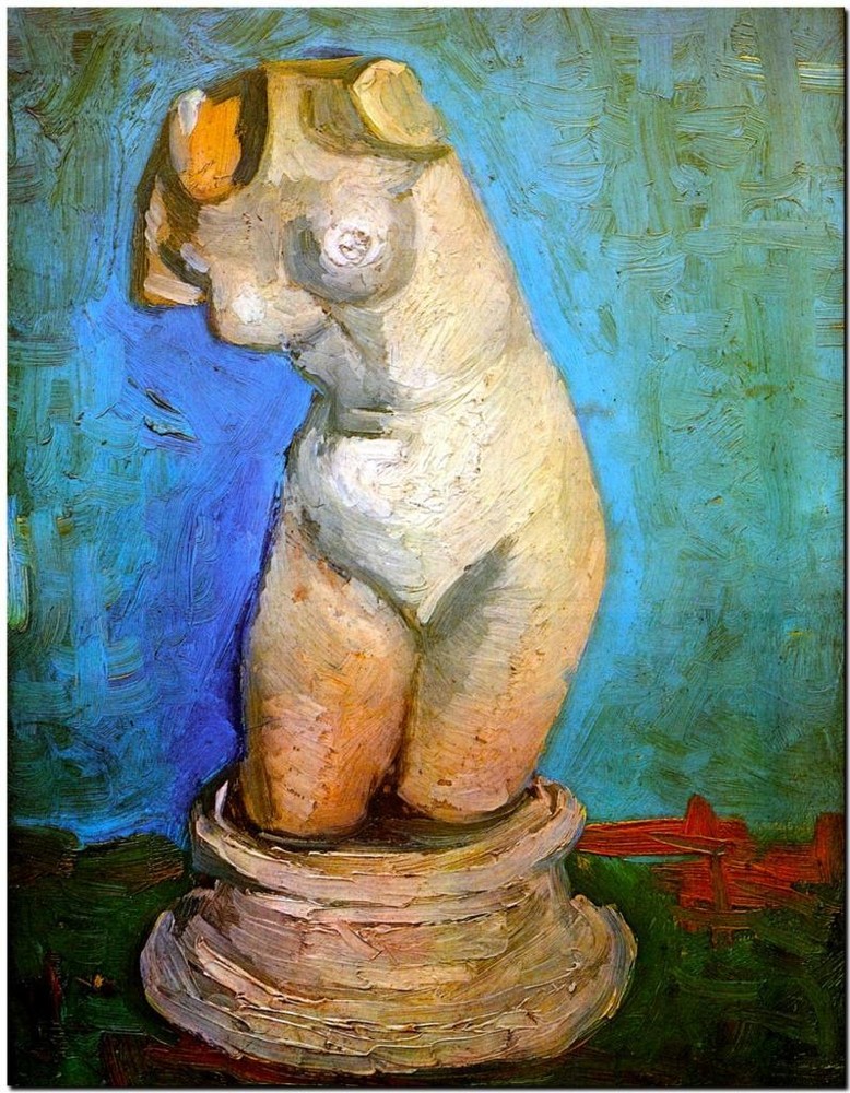 Vincent Van Gogh *FRAMED* CANVAS ART Female torso 16