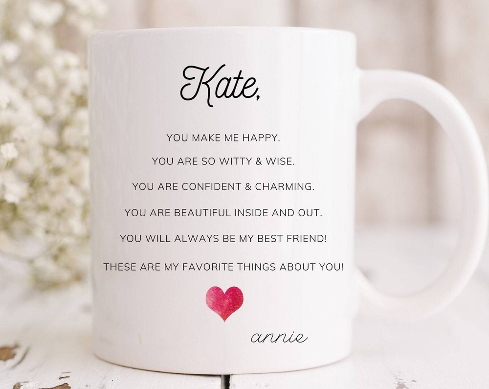Best Friend Mug Customizable Friendship Mug Best