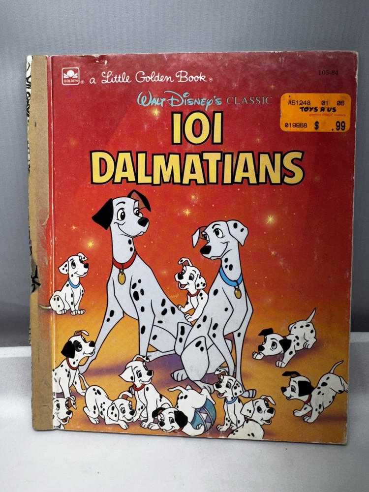 Book 101 Dalmatians Little Golden Book Vintage 1991 Illustrated