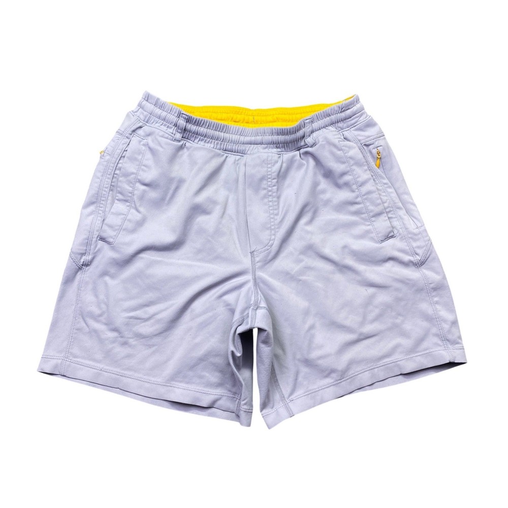 Birddogs Mens Classic Gym Shorts Lavender Purple Yellow Liner Size M