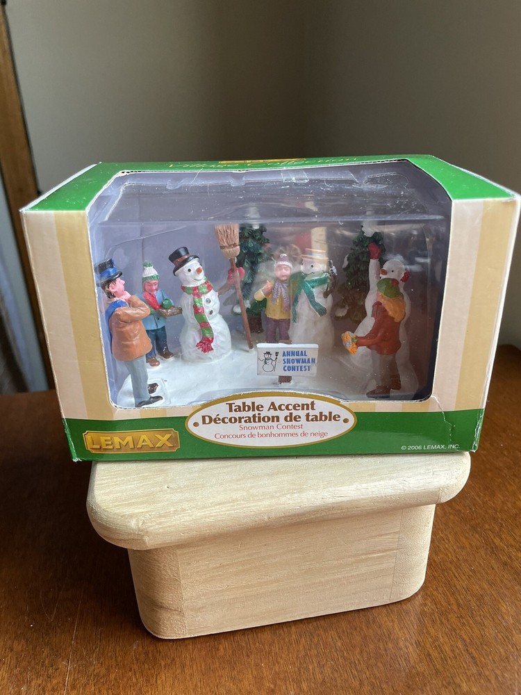 Lemax Snowman Contest Christmas Village Table Figurine  -image