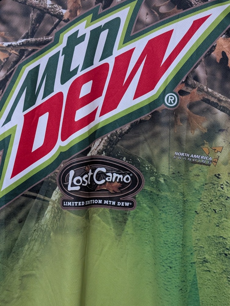 Mountain Dew Men's T-shirt Lost Camo Limited Edition Mt. Dew Do The Dew XL #6365