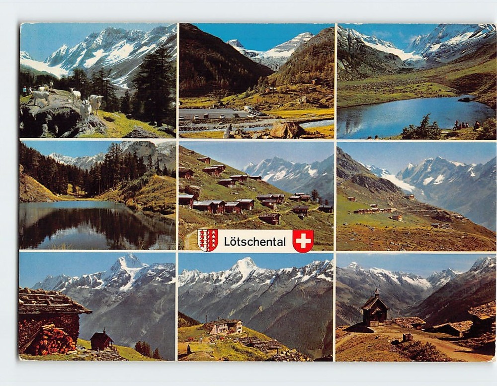 Postcard Scenes & Views Lötschental Switzerland