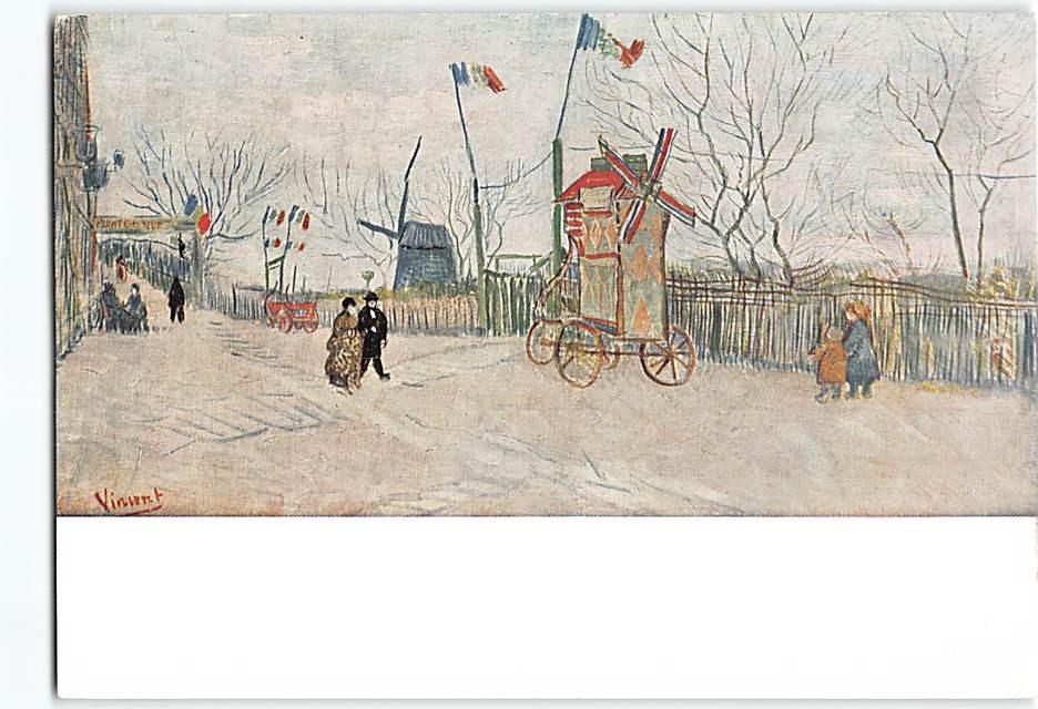 Postcard Corner at Montmarte Painting by Vincent van Gogh