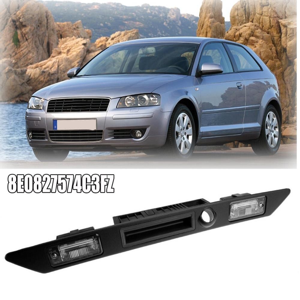 For Audi A4 B7 Trunk Grip Handle Trim License Plate Light Molding 8E0827574C3FZ