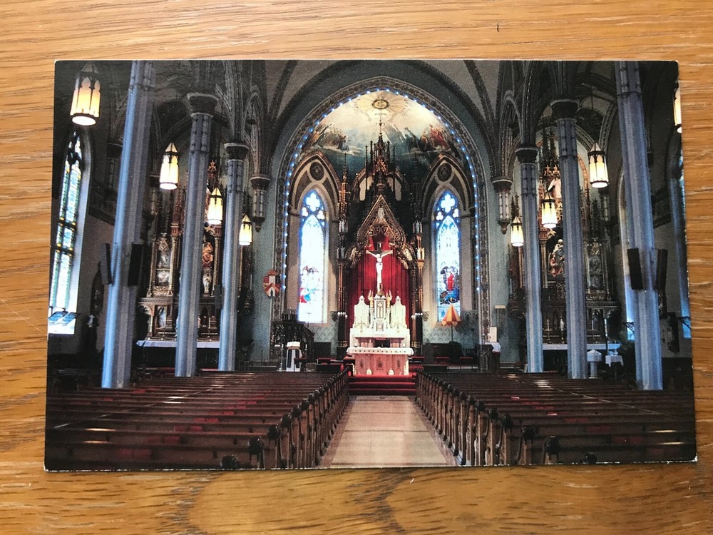 The Interior of the Basilica of St Francis Xavier Dyersville Iowa Postcard