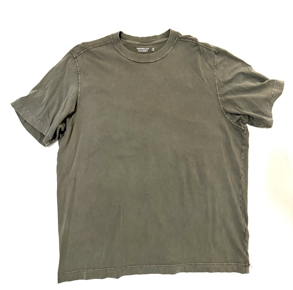 Abercrombie & Fitch Men’s XL Tall Faded Olive Green Short Sleeve Crew T-Shirt