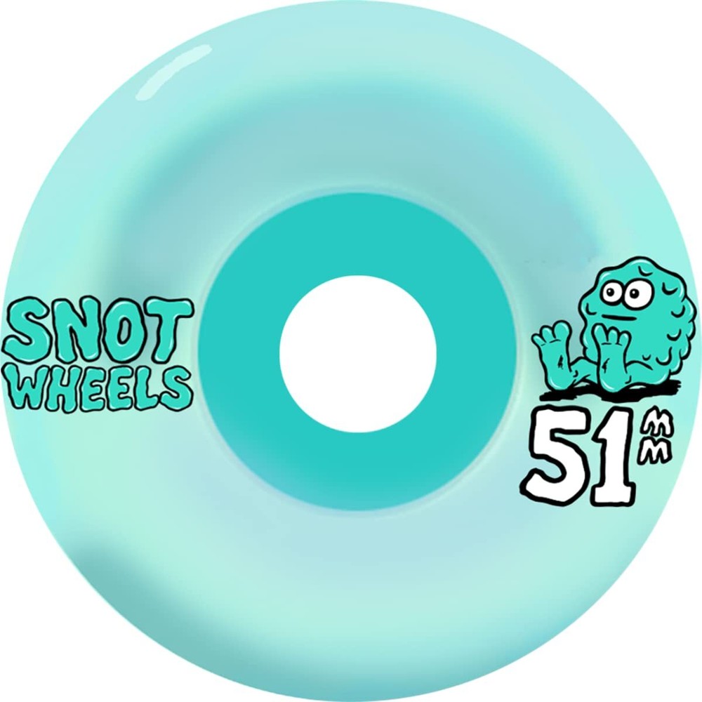Snot Team 51mm 99a Teal Skateboard Wheels (Set of 4)