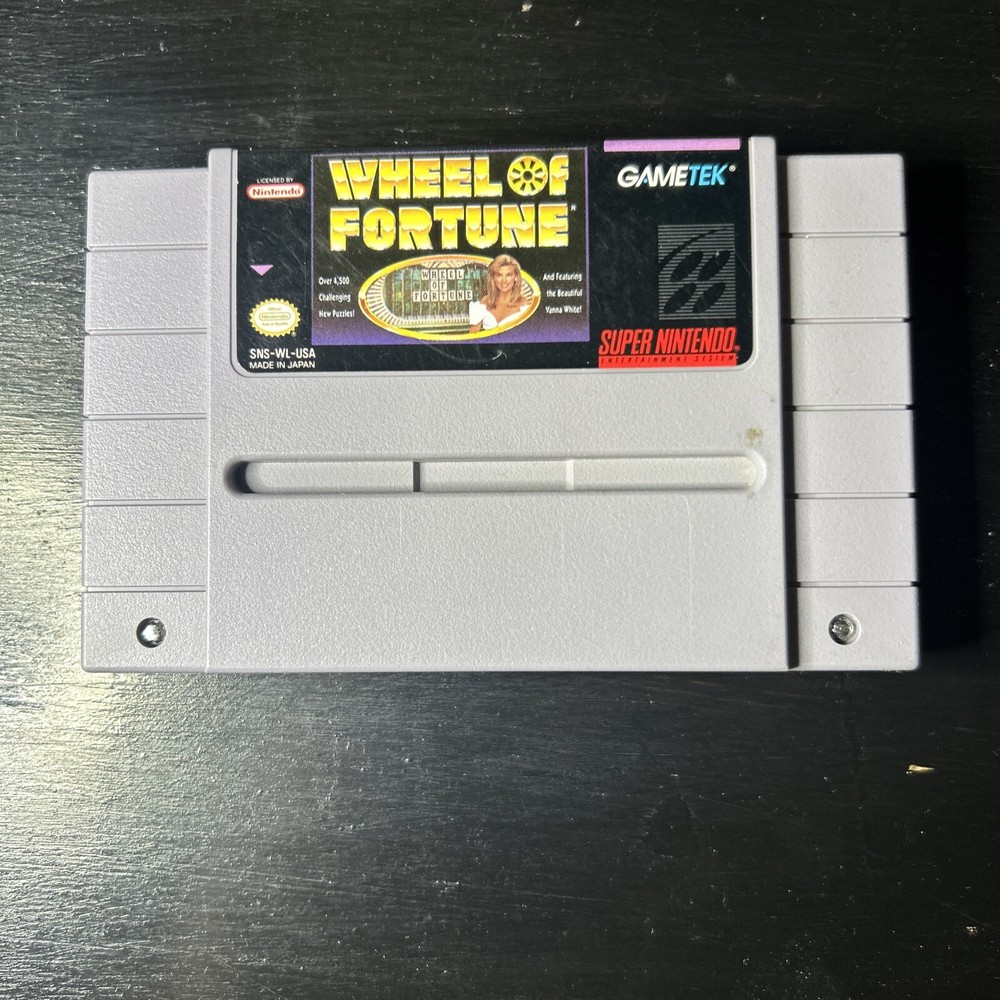 Wheel of Fortune - Deluxe Edition (Super Nintendo System SNES ) Cleaned - Tested