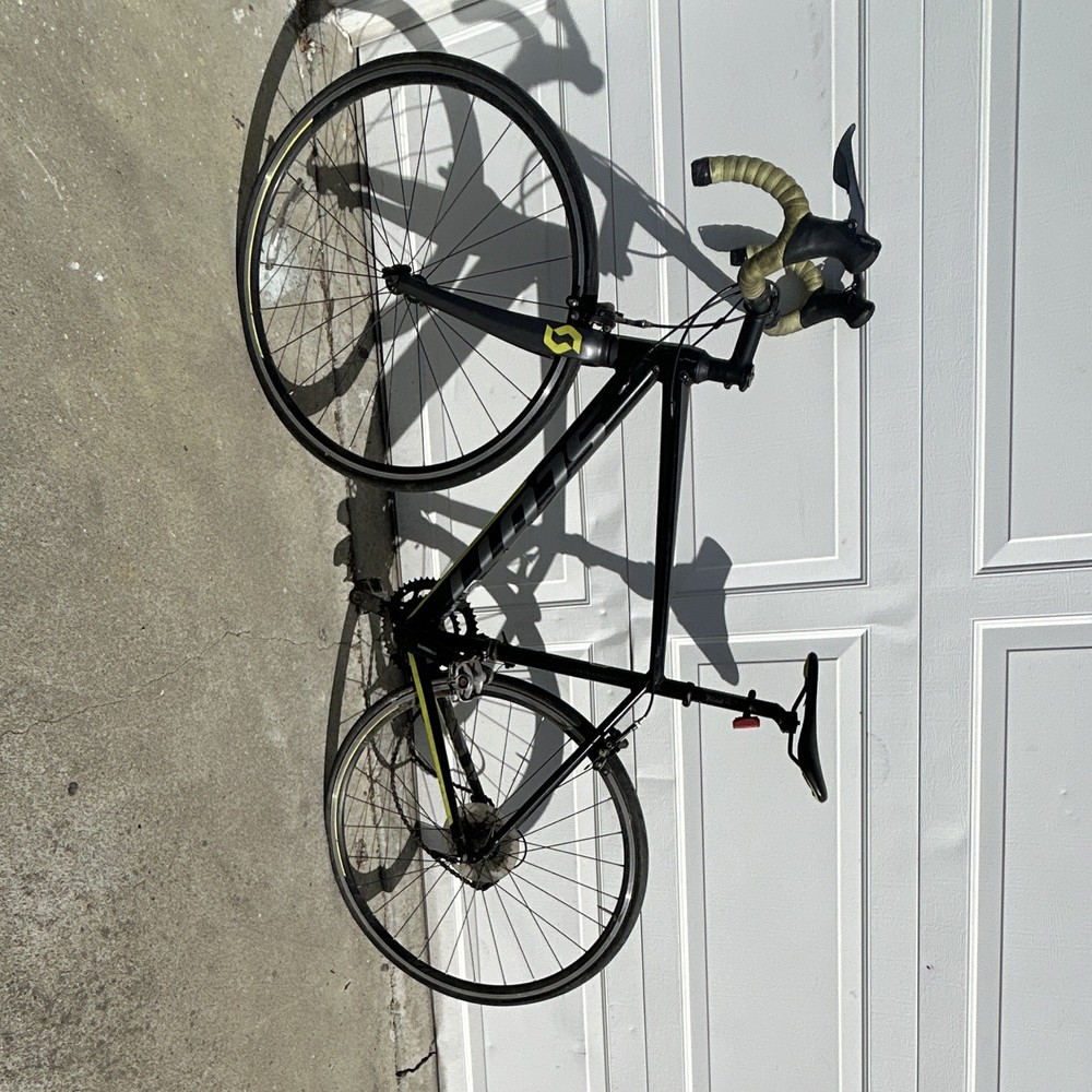 Scott Road Bike 700C Size S Black/Yellow Drop Bar Caliper Brake Derailleur