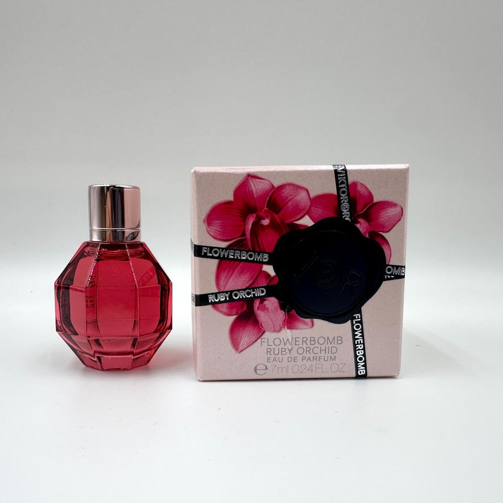 Viktor & Rolf Flowerbomb Ruby Orchid EDP Mini 7 ml 0.24 fl oz Splash NIB