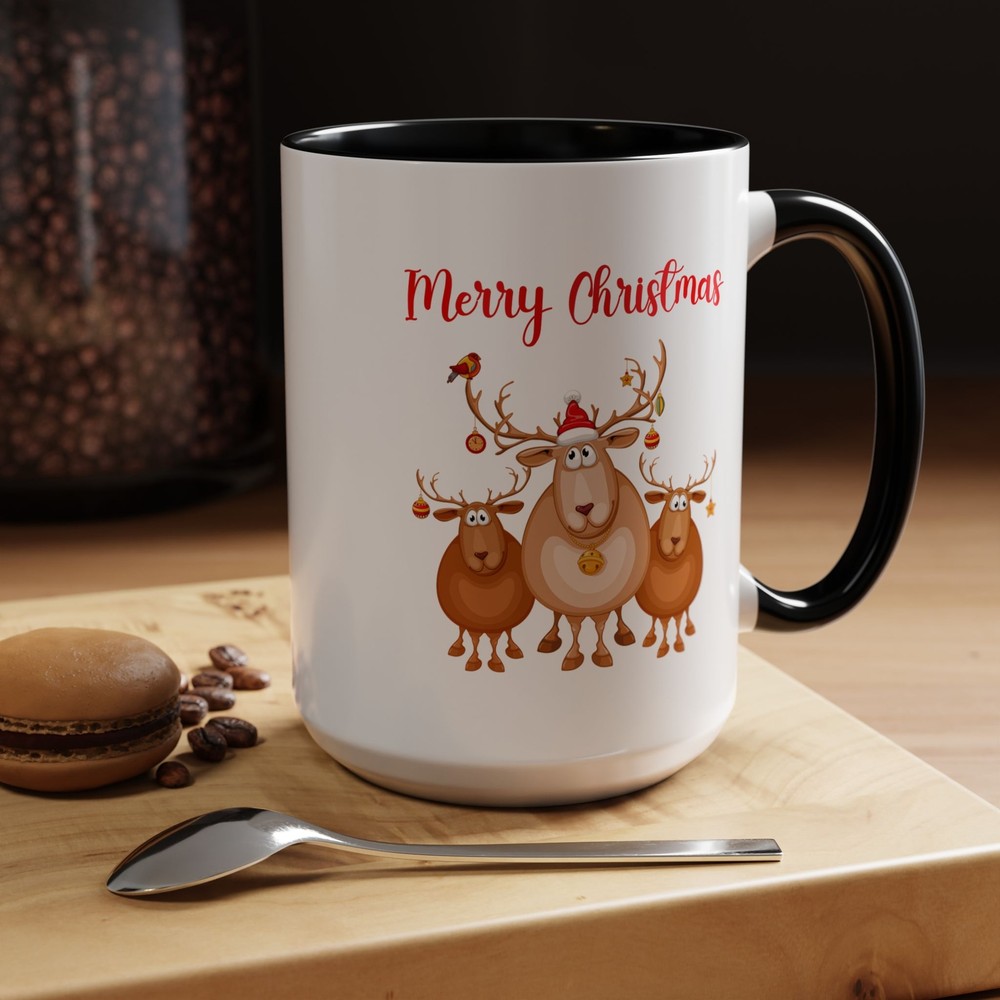Christmas Reindeer - Accent Coffee Mug 15oz-image