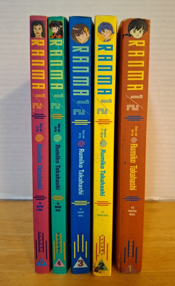 RANMA 1/2 ~ Graphic Novels ~ Vols 1-5 ~ Rumiko Takahashi
