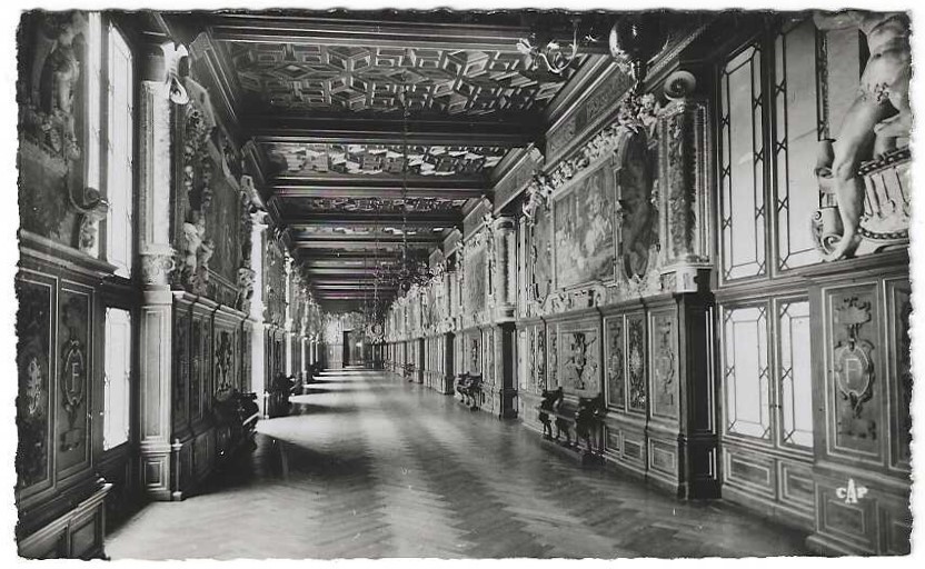 Chateau FONTAINEBLEAU RPPC Postcard Unposted France