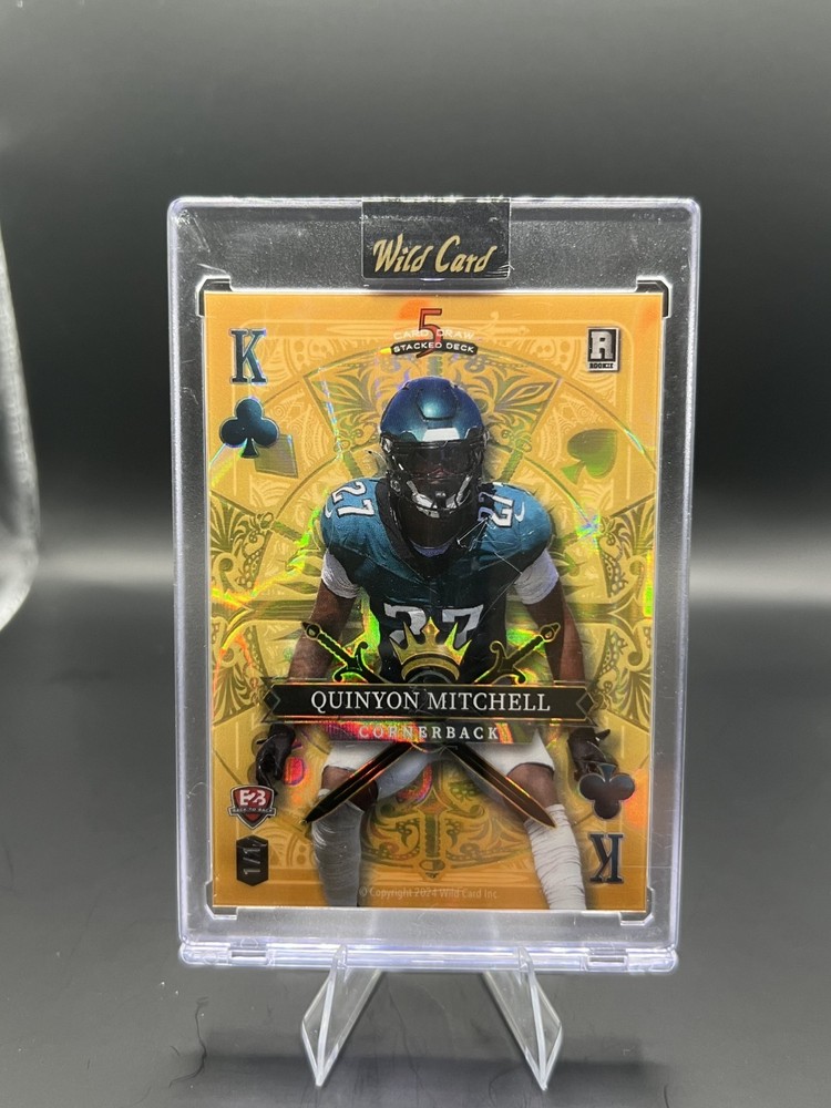 Quinyon Mitchell & Cooper DeJean 2024 Wild Card 5 Card Draw Back To Back 1/1 RC