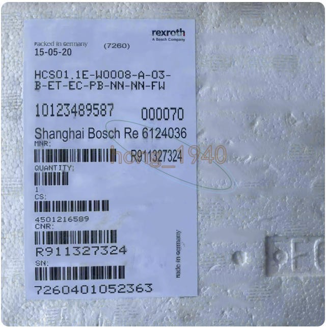 New One Rexroth HCS01.1E-W0008-A-03-B-ET-EC-PB-NN-NN-FW Servo Drive R911327324