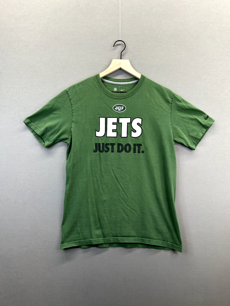 Nike NFL Mens New York Jets Green Short Sleeve Crew Neck T-Shirt Size M
