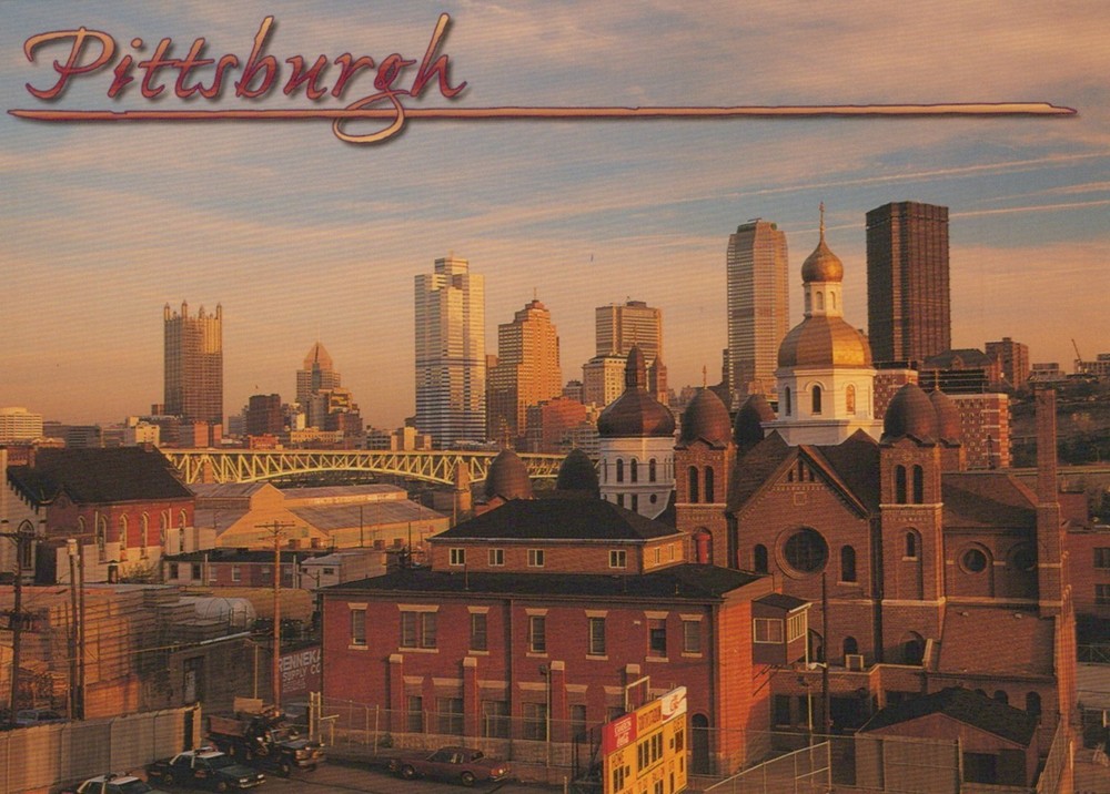 Pittsburgh Downtown Pennsylvania 4x6 Postcard