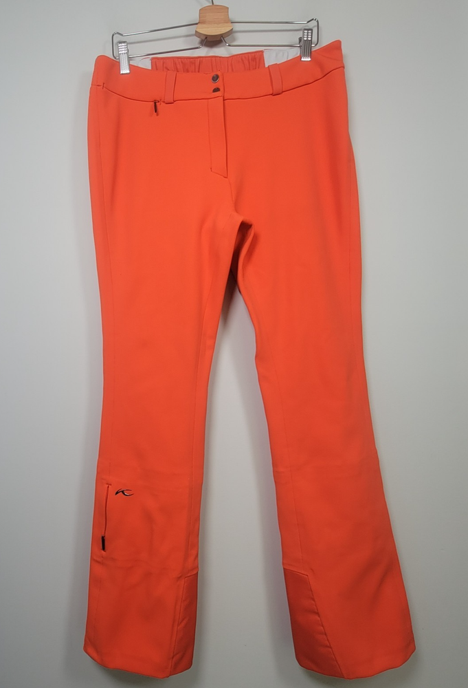 KJUS Sella Jet Pants Womens XL 42 Ski Softshell WB-400 Snowboard Red Orange