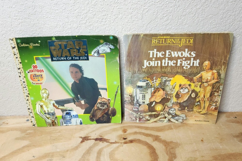 Vintage Star Wars Return of the Jedi - The Ewoks Join The Fight Storybook - 1983