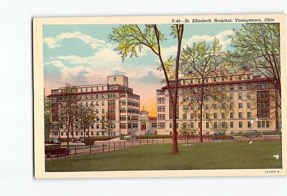 Postcard St. Elizabeth Hospital Youngstown Ohio USA