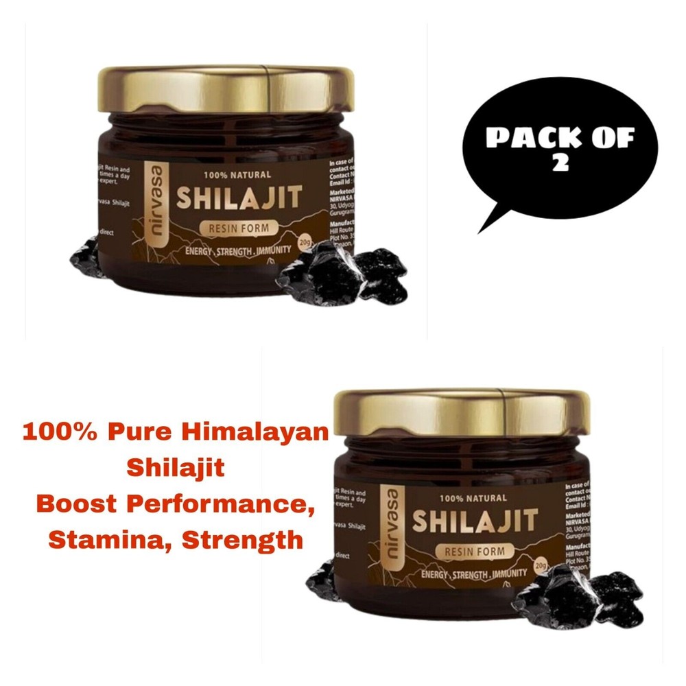 Pure Himalayan Shilajit Resin 20g - 100% Organic, Potent Fulvic Acid