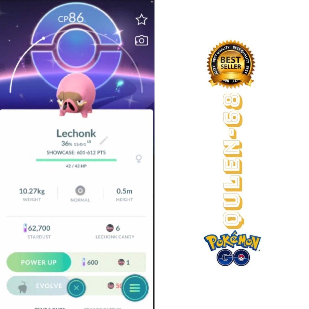 Pokémon Go - Shiny Lechonk Background - P”T C or Trade Registered