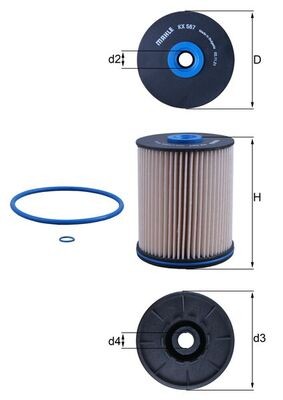 KX 567D KNECHT Kraftstofffilter für OPEL,VAUXHALL