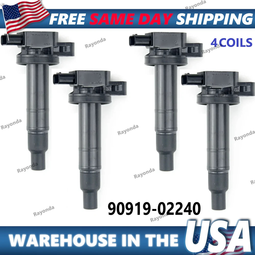 GENUINE DENSO Ignition Coils For 2000-2016 Toyota & Scion xA xB I4, 90919-02240
