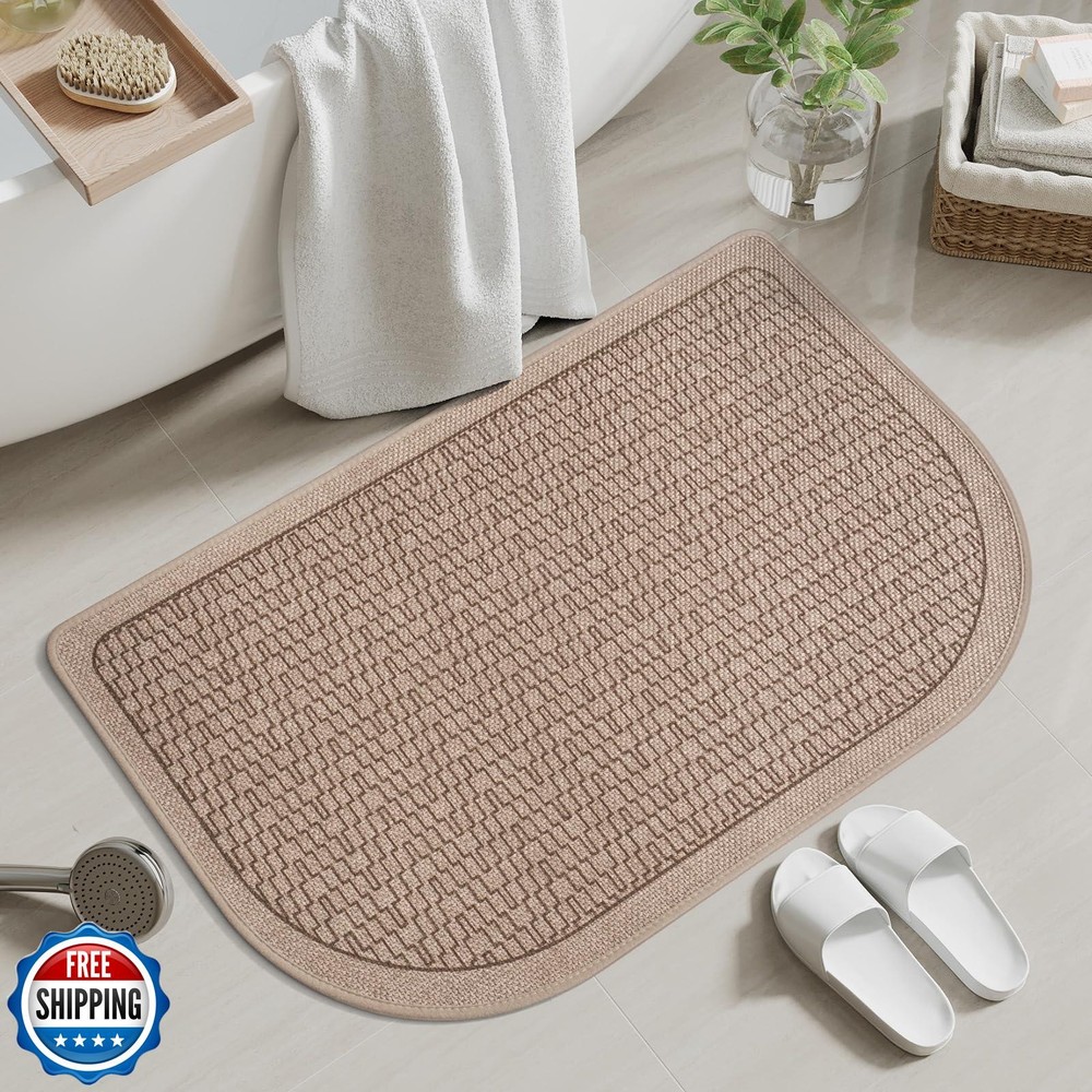 YDKGL Non-Slip Ultra Thin Quick Dry Bath Mat 24x35 for Bathroom