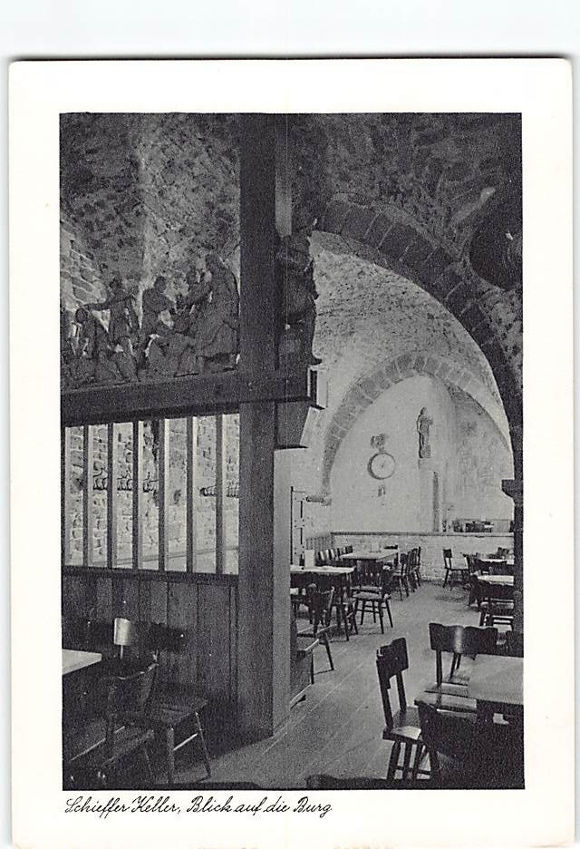 Postcard Blick auf die Burg Schieffer Keller Trier Germany