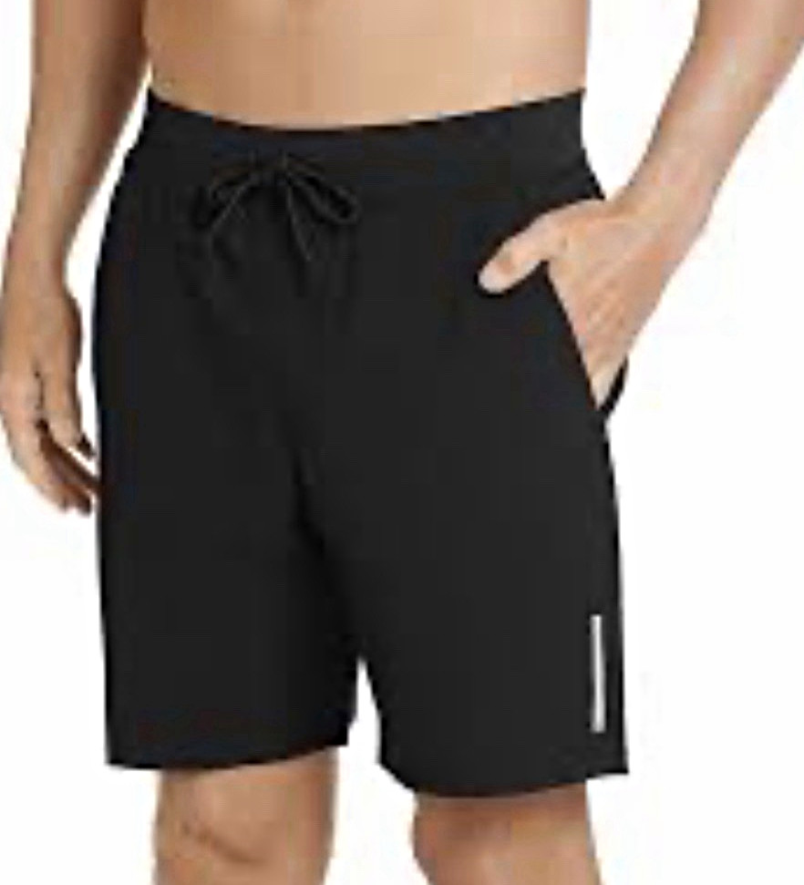 Jockey Sport Men’s Black Moisture Wicking Stretch Reflective Shorts L 7