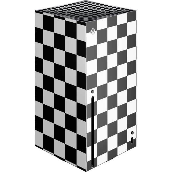 Checkerboard Xbox Series X Console Skin - Black and White Checkered