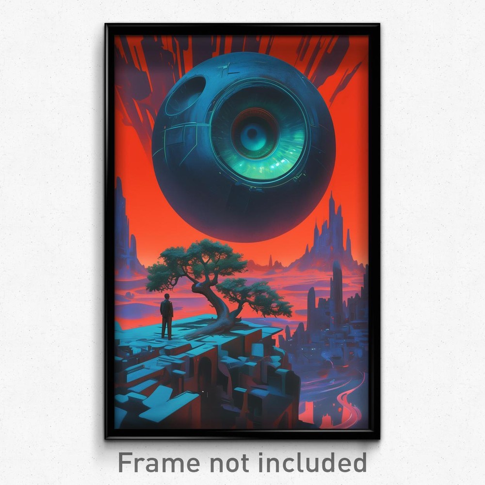 Psychedelic Retro Cartoon Movie Art Poster - Glossy Hutch Film Print