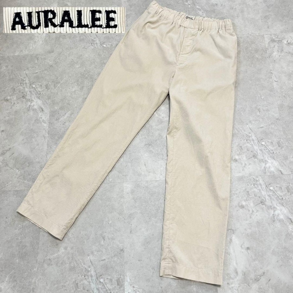 Auralee 2022aw a22ap03fc easy pants cotton wide tapered size 3 men From Japan