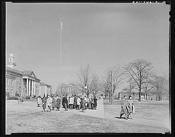 Photo:Howard University Washington DC Campus 1910s Students on Lawn