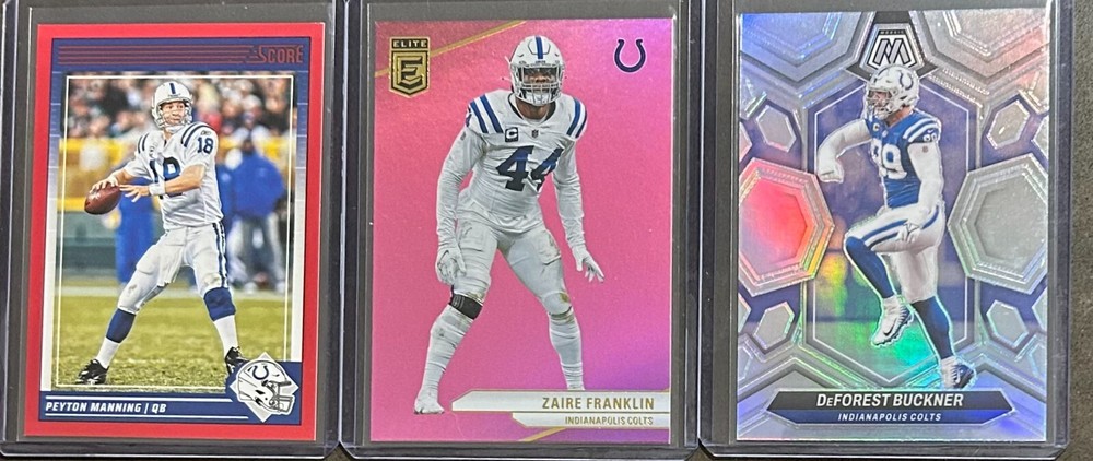 2024 Panini Football Indianapolis Colts 3 Card Parallel Trading Lot!