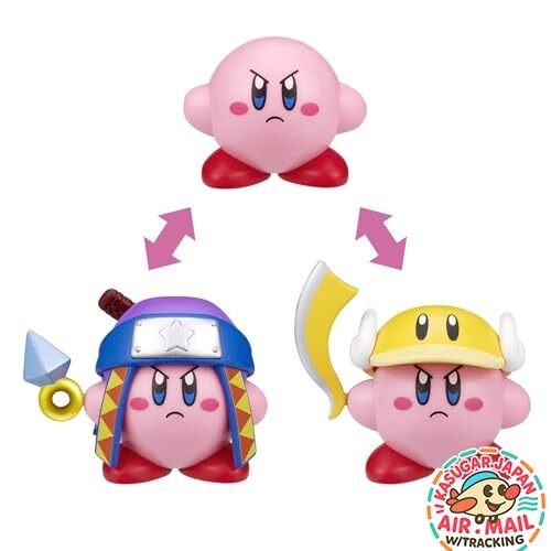 Kirby Change Copy Ability Ninja & Cutter Toy Bandai fm Japan w/Tracking