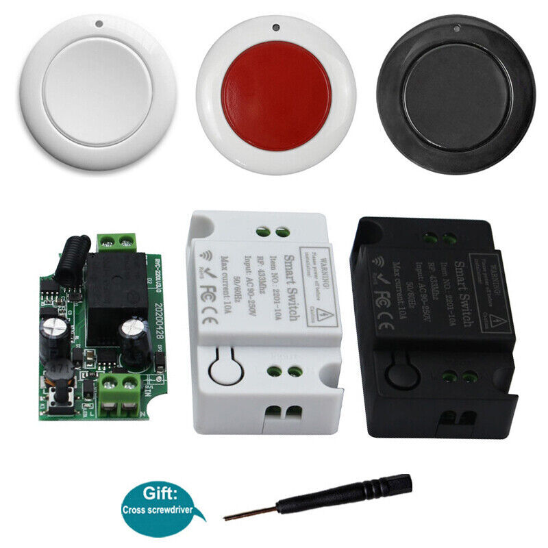 Wireless Remote Control Transmitter  RF Relay Receiver Switch Module 433 MHz