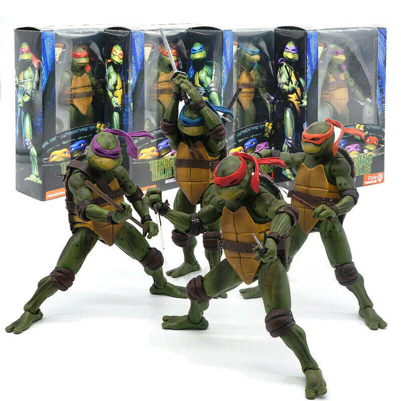 NECA TMNT Teenage Mutant Ninja Turtles 1990 Movie 7-Inch Action Figure Toy