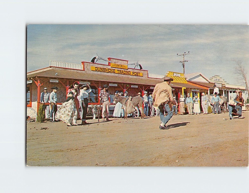 Postcard Gunsmoke Trading Post Dodge City Kansas USA