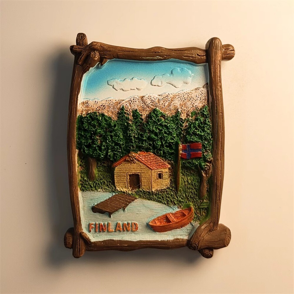 Finland Scenic Landscape Fridge Magnet Souvenir Gift Home Decor Travel Memento  