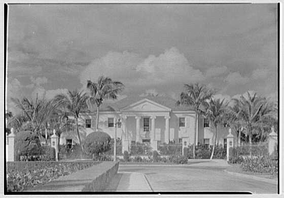 Mrs. Francis A. Shaughnessy, Florida., residence on Ocean Blvd., Palm Beach