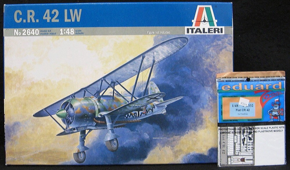 1/48 Italeri Models FIAT CR.42 FALCO LW Fighter + EDUARD PHOTO ETCH *MINT