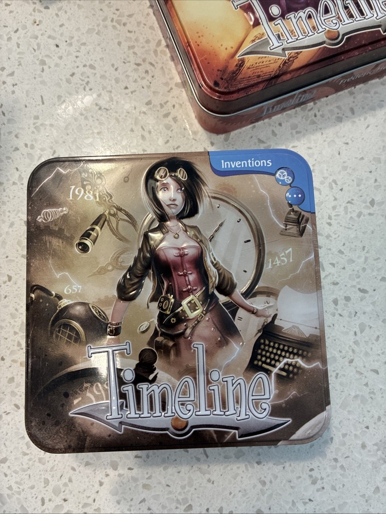 Timeline Inventions Card Game  in Tin - Asmodee Frederic Henry