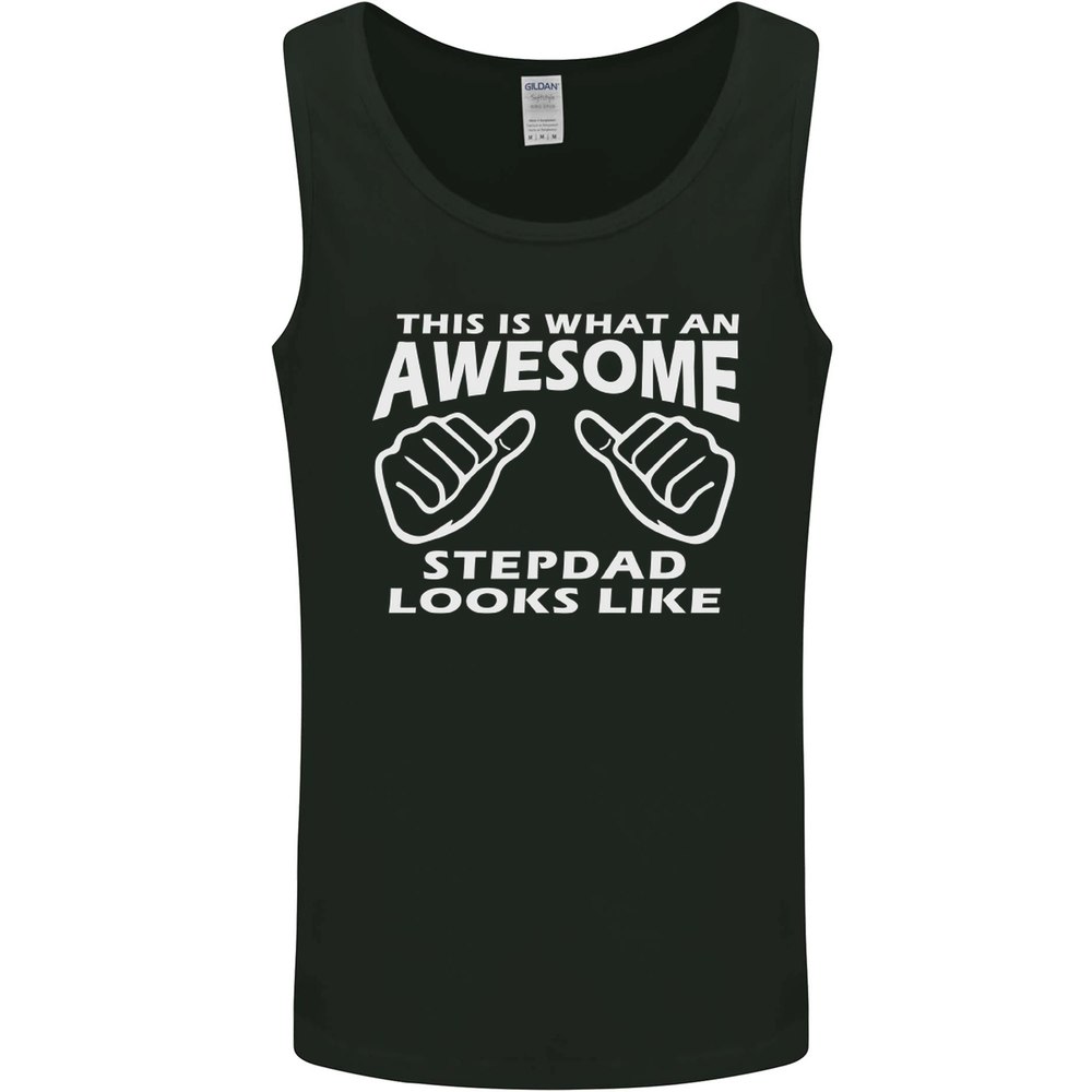Funny Stepdad Fathers Day Gift Idea - Cool Mens Vest Tank Top  