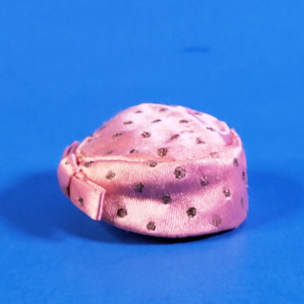 Vintage Barbie Pink Satin Pillbox Hat 1963 Fashion Pak