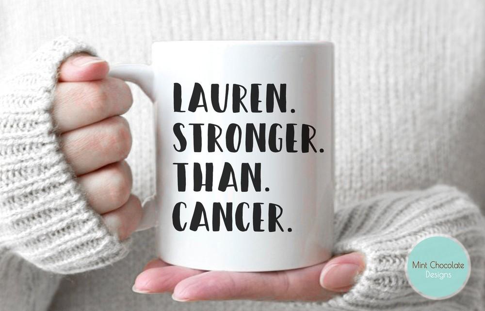Stronger Than Cancer Cancer Survivor Gift Cancer Encouragement Gift Warrior Gift