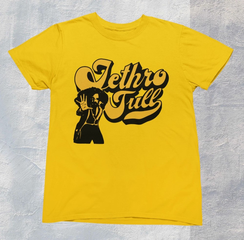Jethro Tull T shirt Yellow cotton men and women size S-5XL