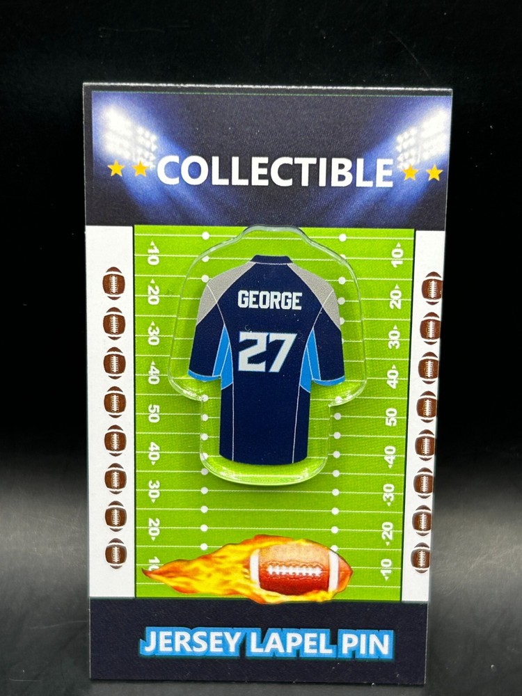 Tennessee Titans Eddie George Retro Collectible Jersey Lapel Pin